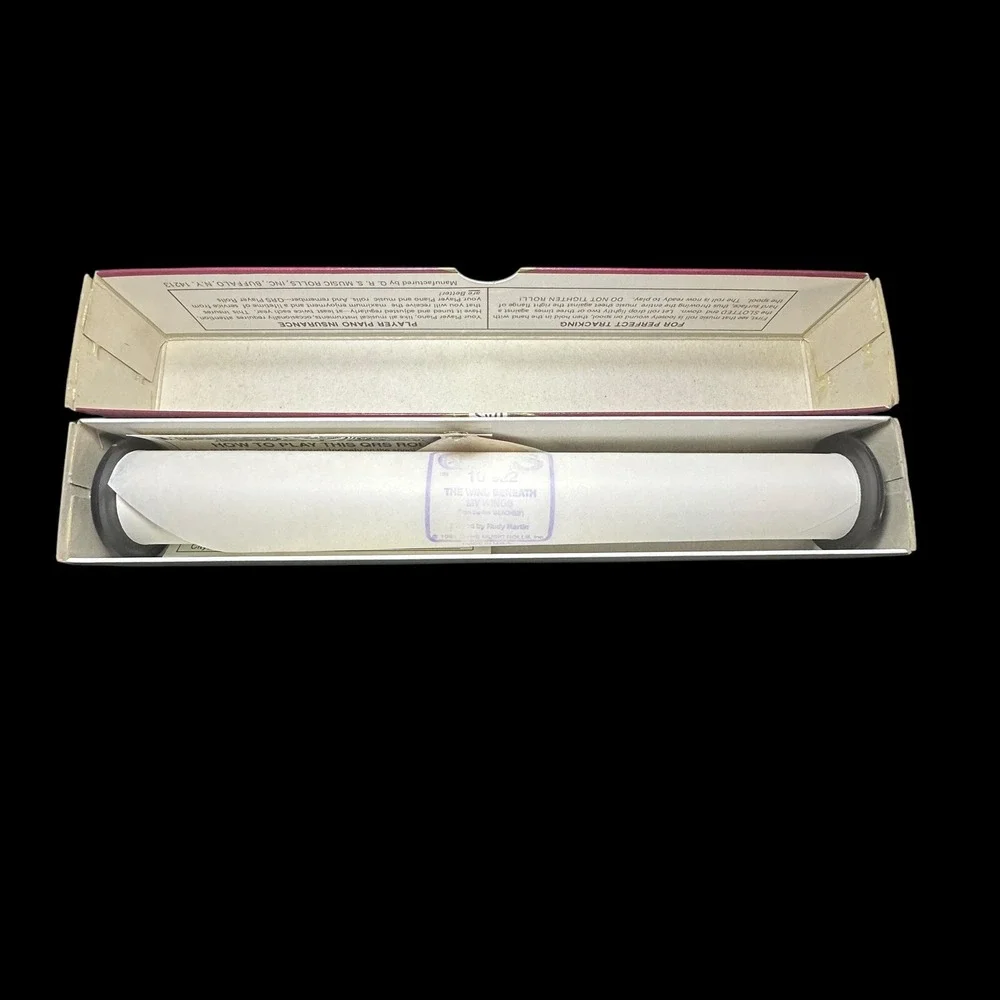 The Wind Beneath My Wings Rudy‎ Martin QRS Piano Music Word Roll 10-992